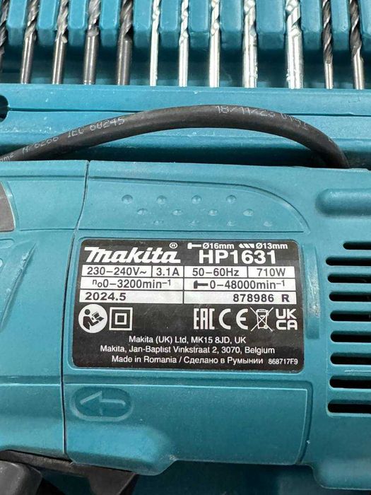 Дриль ударний Makita HP1631 оригінал