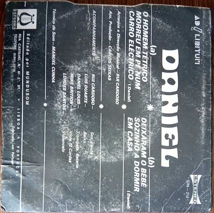Daniel	- - - - -	O Homem Tétrico	- - - - -	Single
