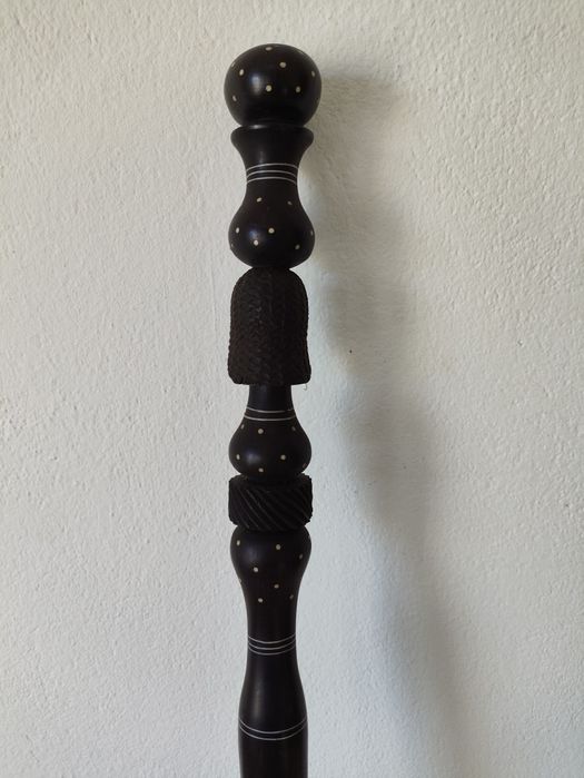 Bengala Bastão Antigo em Arte Africana