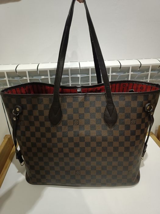 Torebka shopperka modna brąz złote dodatki monogram neverfull LV