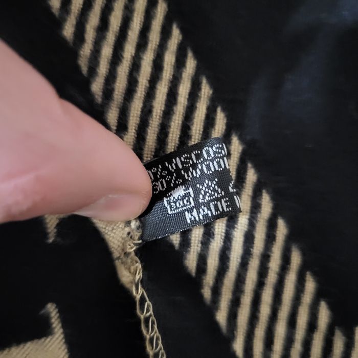 Szal chusta dwustronna Dior wełna