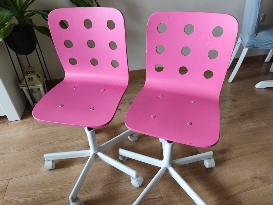 2 Krzesła biurowe dla dzieci IKEA