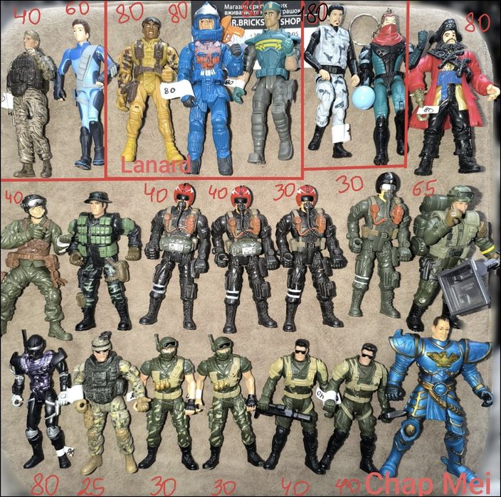 Фигурки людей солдаты военные чап мей chap mei человечки lanard Hasbro