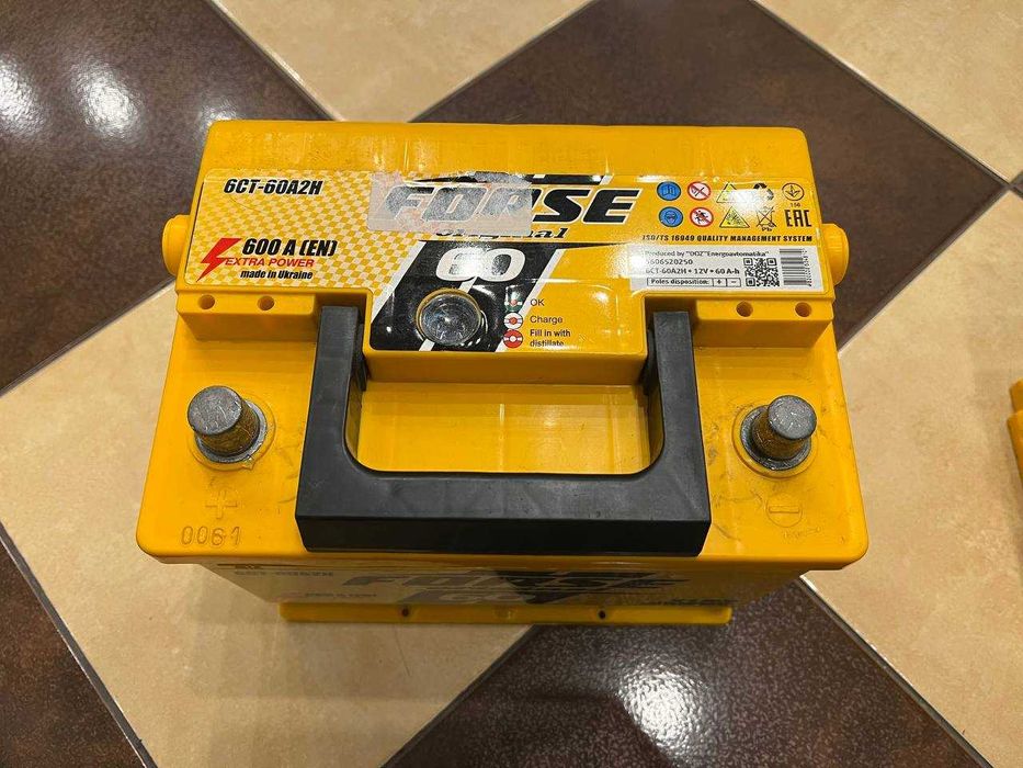 Аккумулятор Forse original 6CT-60A2H 60Ah 600A 12v