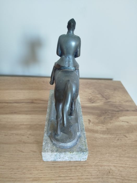 Figura  ciężka jakiś metal Christian X  na koniu produkcja Johan Galster