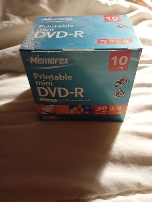 10 mini DVDs printable 1.4gb