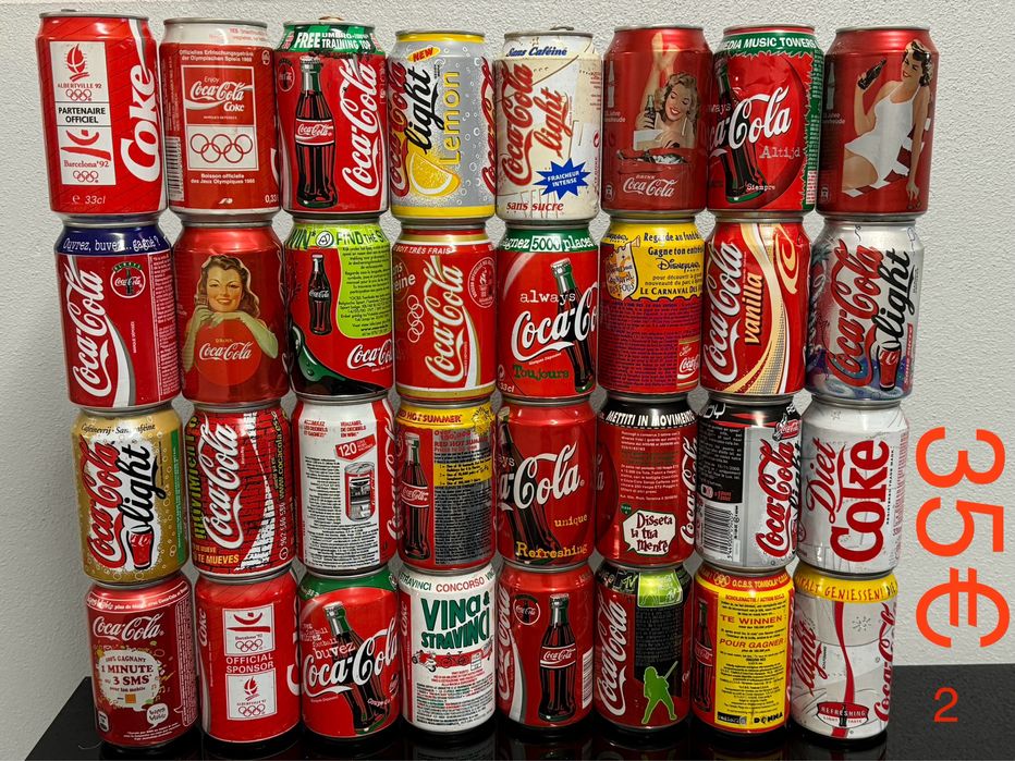 Latas coca-cola