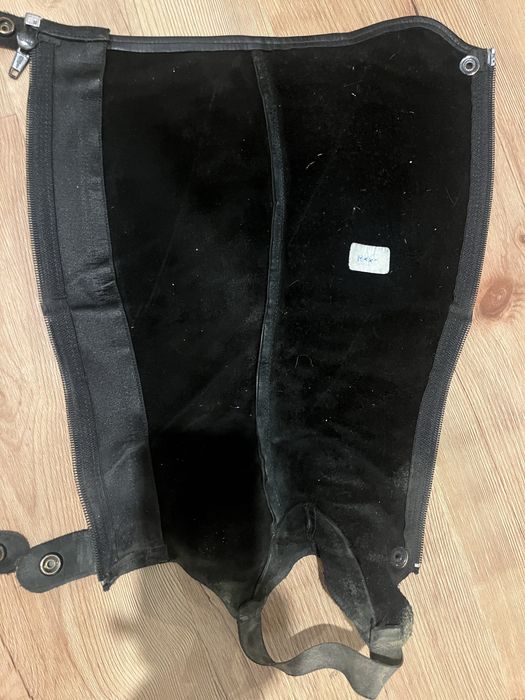 czarne czapsy / sztylpy hippica perfect fit