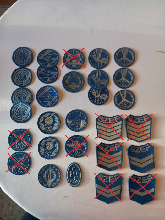 Naszywki wojskowe specjalności LWP PRL