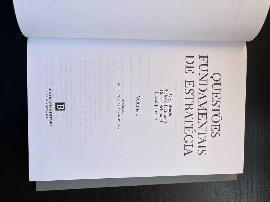 Questões Fundamentais de Estratégia, Vol. I e II