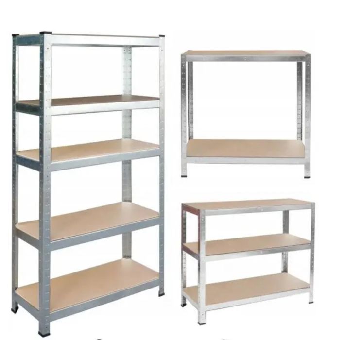 МІЦНІ стелаж металевий оцинкований в гараж, для дому. Стеллаж шкаф