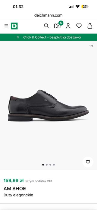 Buty eleganckie Męskie rozm.42