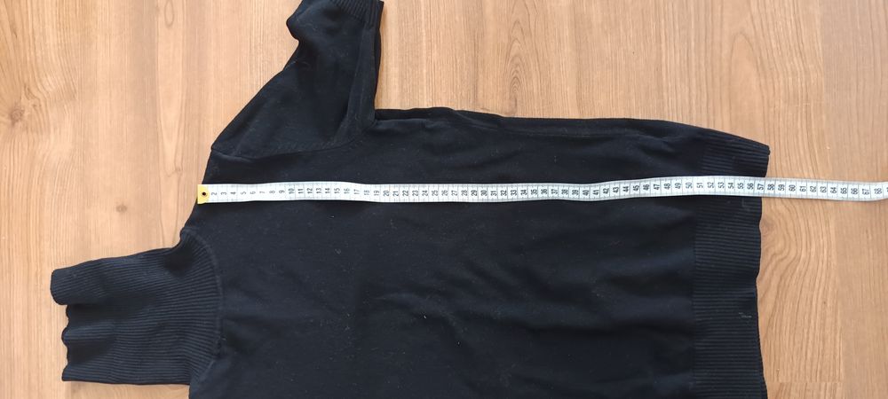 Golf  rS/M czarny dzianina damski