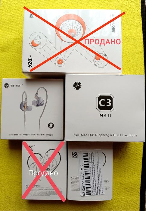 Навушники KZ Castor Bass + подарунок