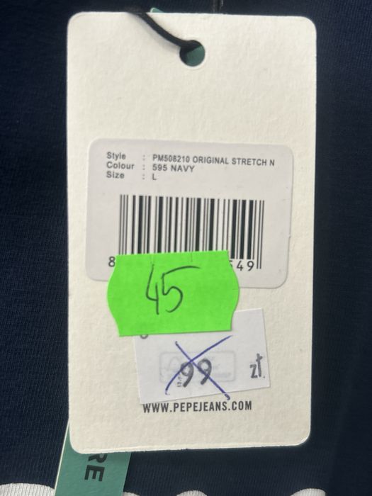 Koszulka damska Pepe Jeans nowa rozm L slim