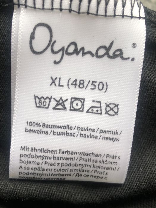 Oyanda majtki figi czarne bawełna XL 4 pary