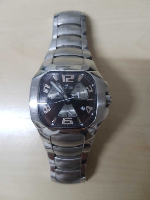 Zegarek meski LOTUS Chronograf 15501 bransoleta Japan nowa bateria