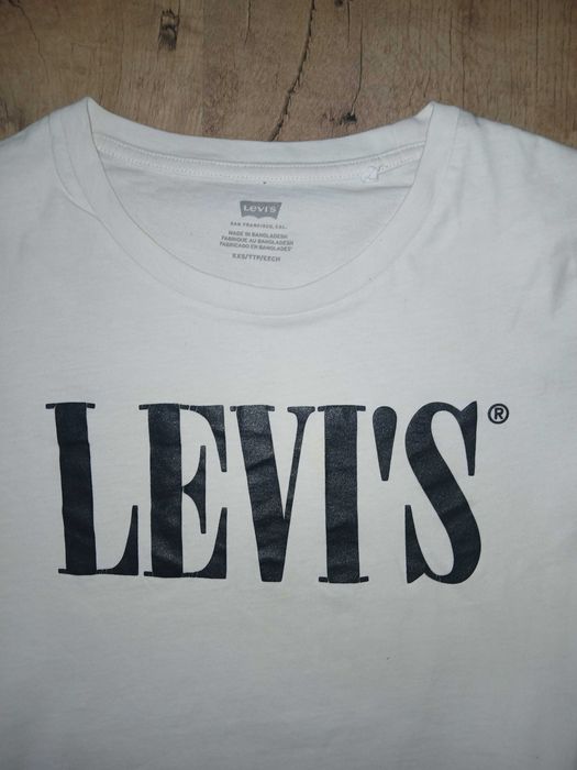 Biała bluzka t-shirt Levi`s XXS