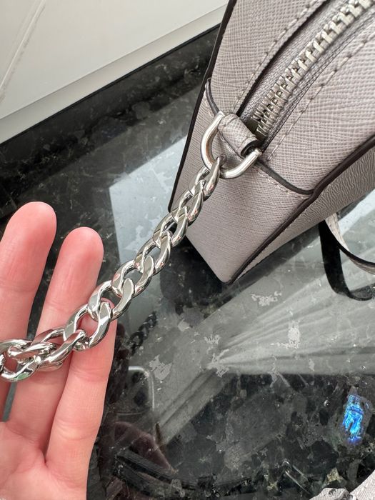 Сумка Michael Kors Set Large Saffiano Leather Crossbody сіра