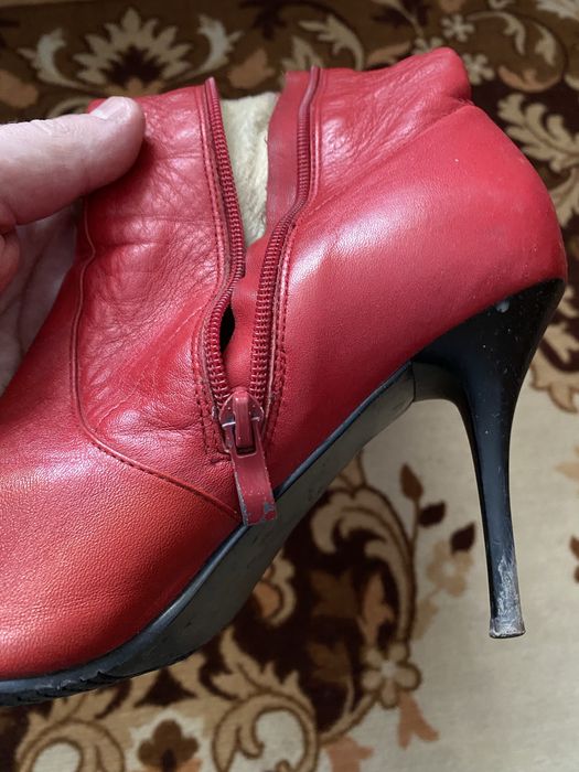 Чоботи  високі червоні жіночі  CANNAWARO