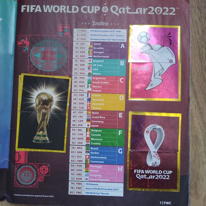 Álbum Copa Mundial Futebol FIFA 2022