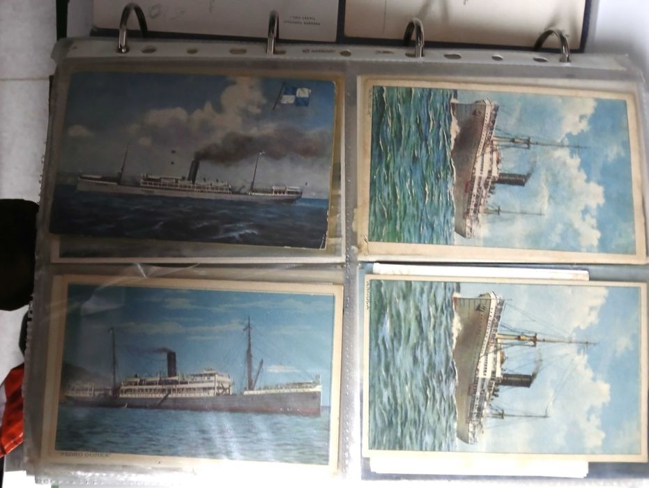 Planos e postais de navios da Companhia Nacional de Navegação