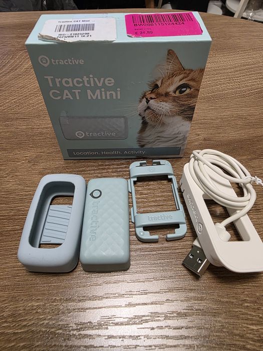 Tractive GPS Mini — Lokalizator dla kota  Śledzenie pozycji w czasie rzeczywistym