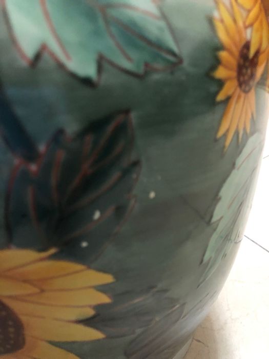 Vaso artesanal pintado à mão