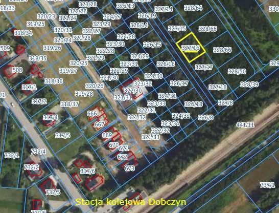 Działka budowlana 500 m2, media w drodze, 140 m od stacji Dobczyn, 25 minut do Warszawa Wileńska
