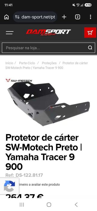 Protetor  de carter sw motech  tracer 9gt 2025