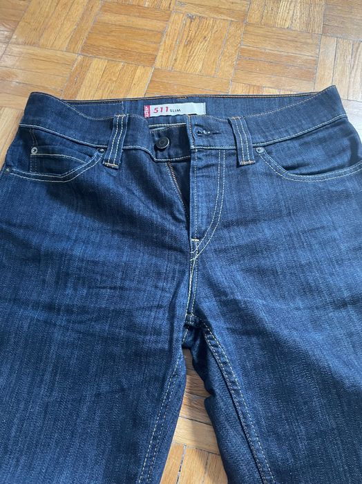 Spodnie Levi Strauss & Co granatowe