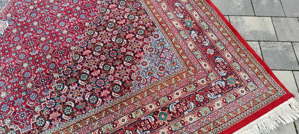 Indo - Bidjar dywan wełniany 342 x 243 cm tkany ręcznie wełna perski