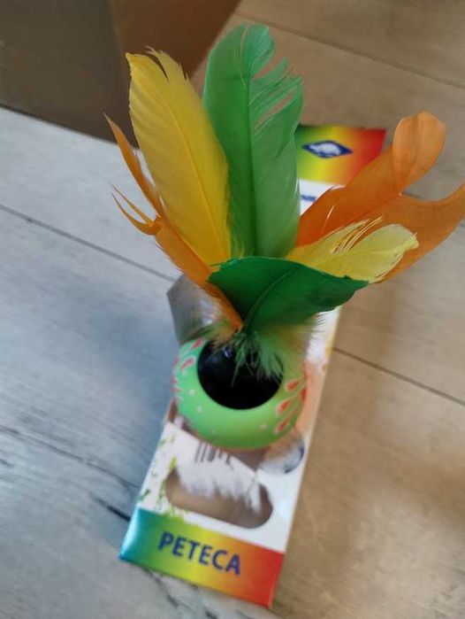 Lotka z piórami Schildkrot Peteca gra z brazyli piłka ręczna rzutka