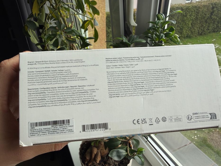 Ring Solar Panel USB-C - 4 W - 5 V TOMI-TECH