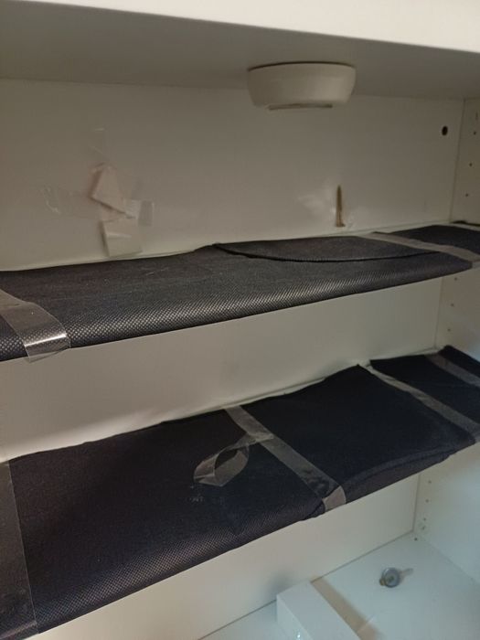 Movel Besta branco com prateleiras