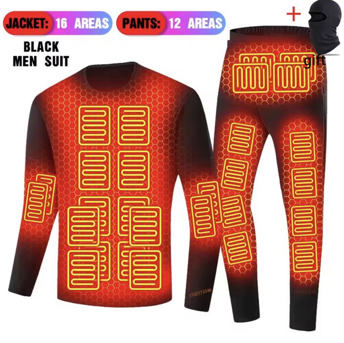 Новое термобелье с подогревом.Зимнее, лыжное термобелье