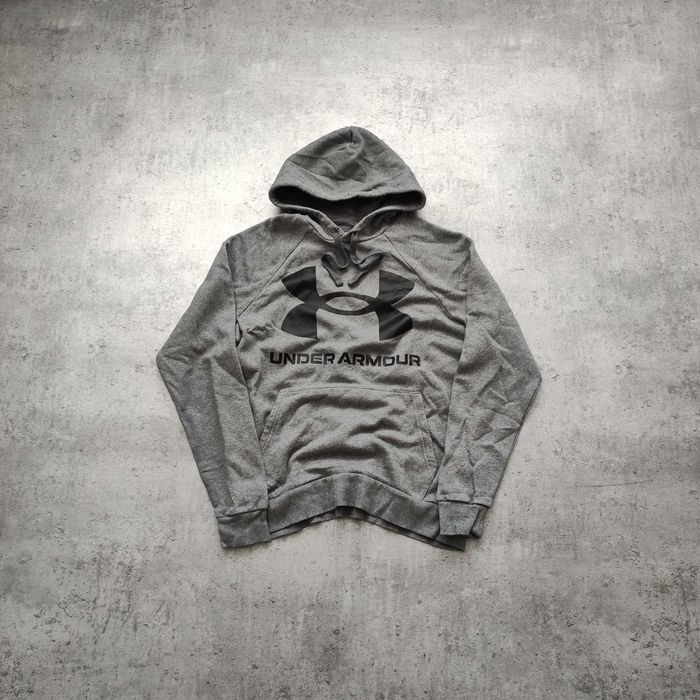 MĘSKA bluza z Kapturem Szara Gym Siłownia Under Armour Bawełna Logo