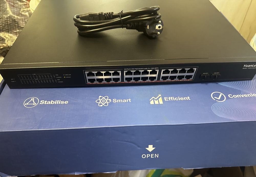 Ethernet-комутатор Yuanley YS25-0402,24 порти
