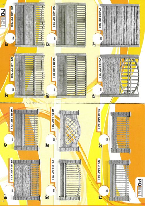 Ogrodzenia Betonowe/Słupki betonowe/Podmurówki betonowe