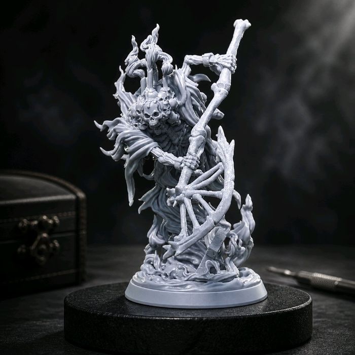 Widmowy Żniwiarz Zjawa - figurka 32mm 14K zgodna z DnD RPG Pathfinder