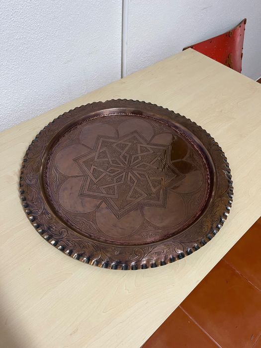 Prato latão decorativo