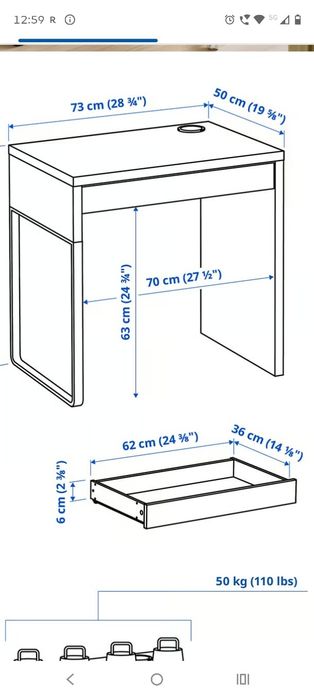 Biurko Ikea micke