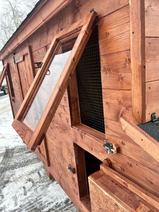 Kurnik dla kur bardzo duży, ocieplony