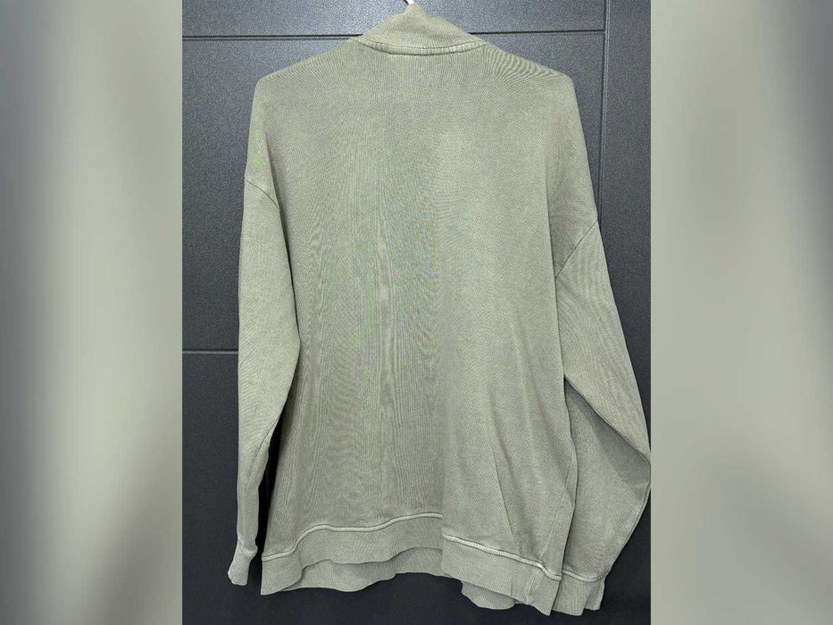 Bluza miętowa luźny krój na zamek XL