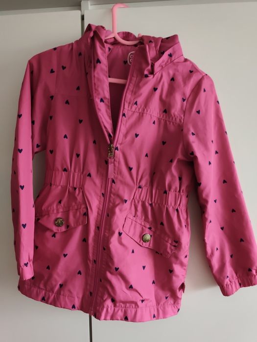 Kurtka parka w serduszka