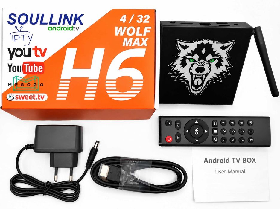 ТВ-приставка android-box Soullink H6(4Gb/32Gb,Android 12),налаштування