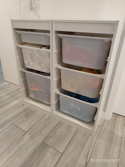 Trofast biały IKEA - 2 szt ramy 46x30x94 cm - bez pojemników