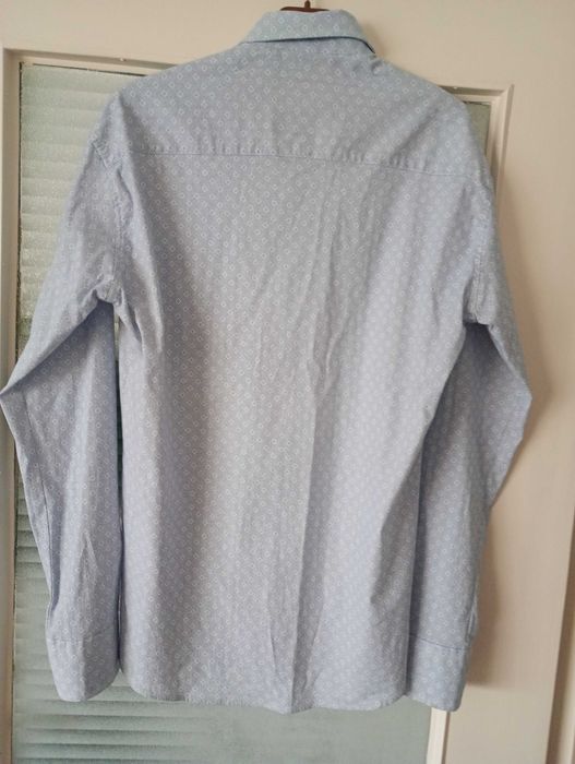 Koszula niebieska Ombre we wzór rozmiar M