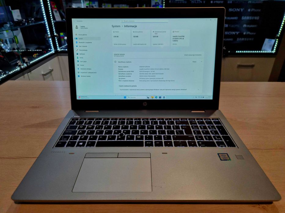 HP ProBook 650 G5, intel i5 8gen, 8gb ram, SSD, Full HD, Windows 11
