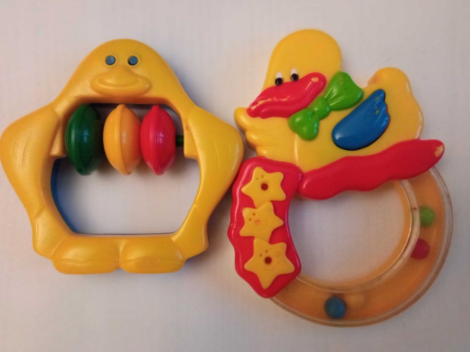 Grzechotki vintage. Zabawki dla niemowlaka. PRL.